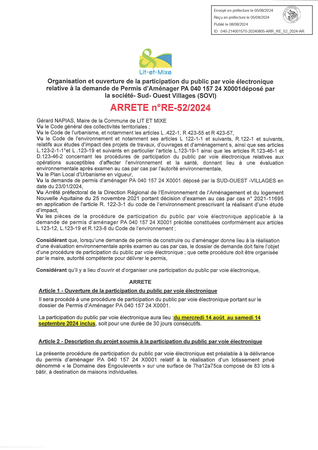 ARR_RE_52_2024 Ouverture PPVE projet SOVI_p1.jpg