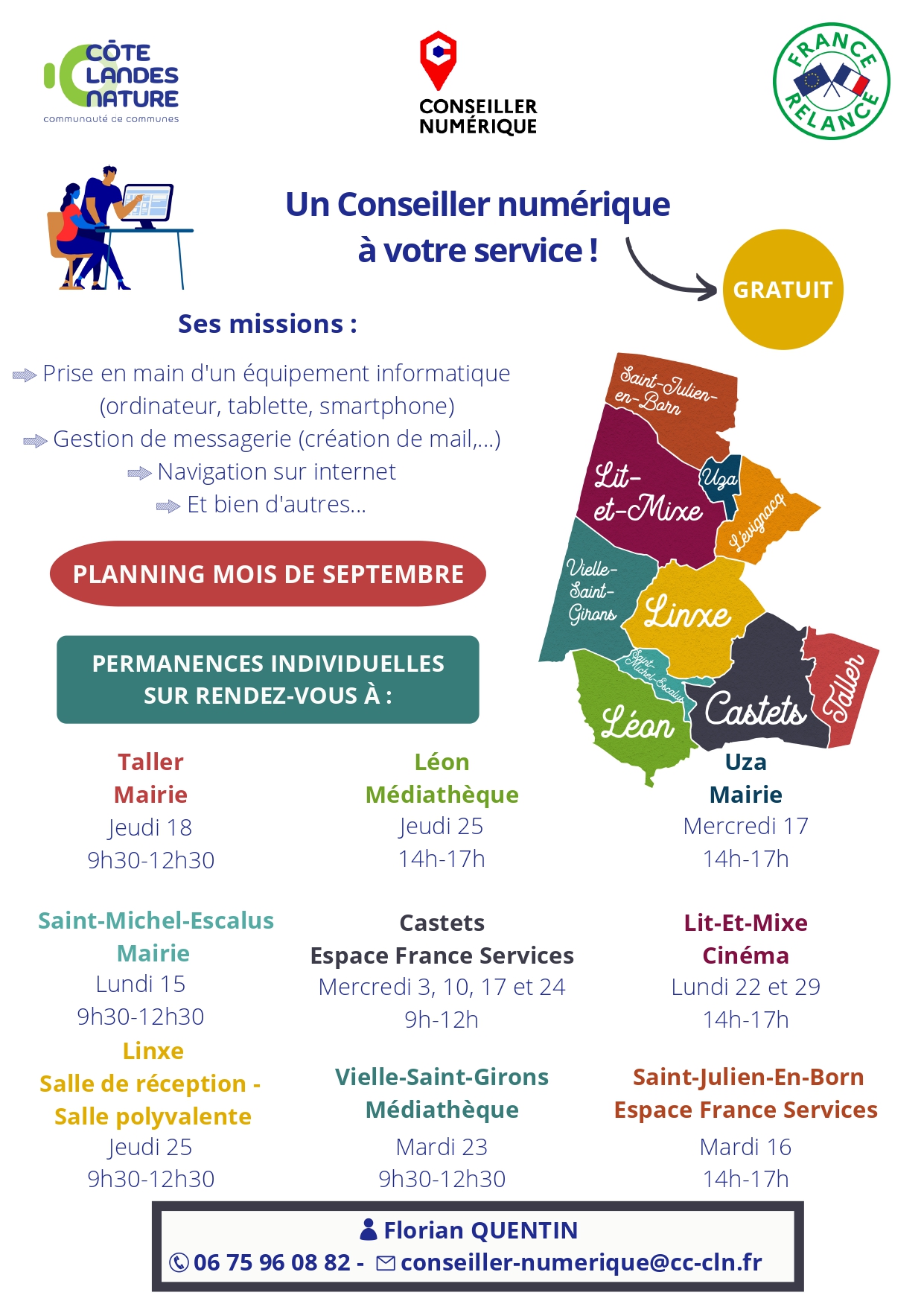 Flyer permanences Conseiller Numérique Septembre 2025.jpg