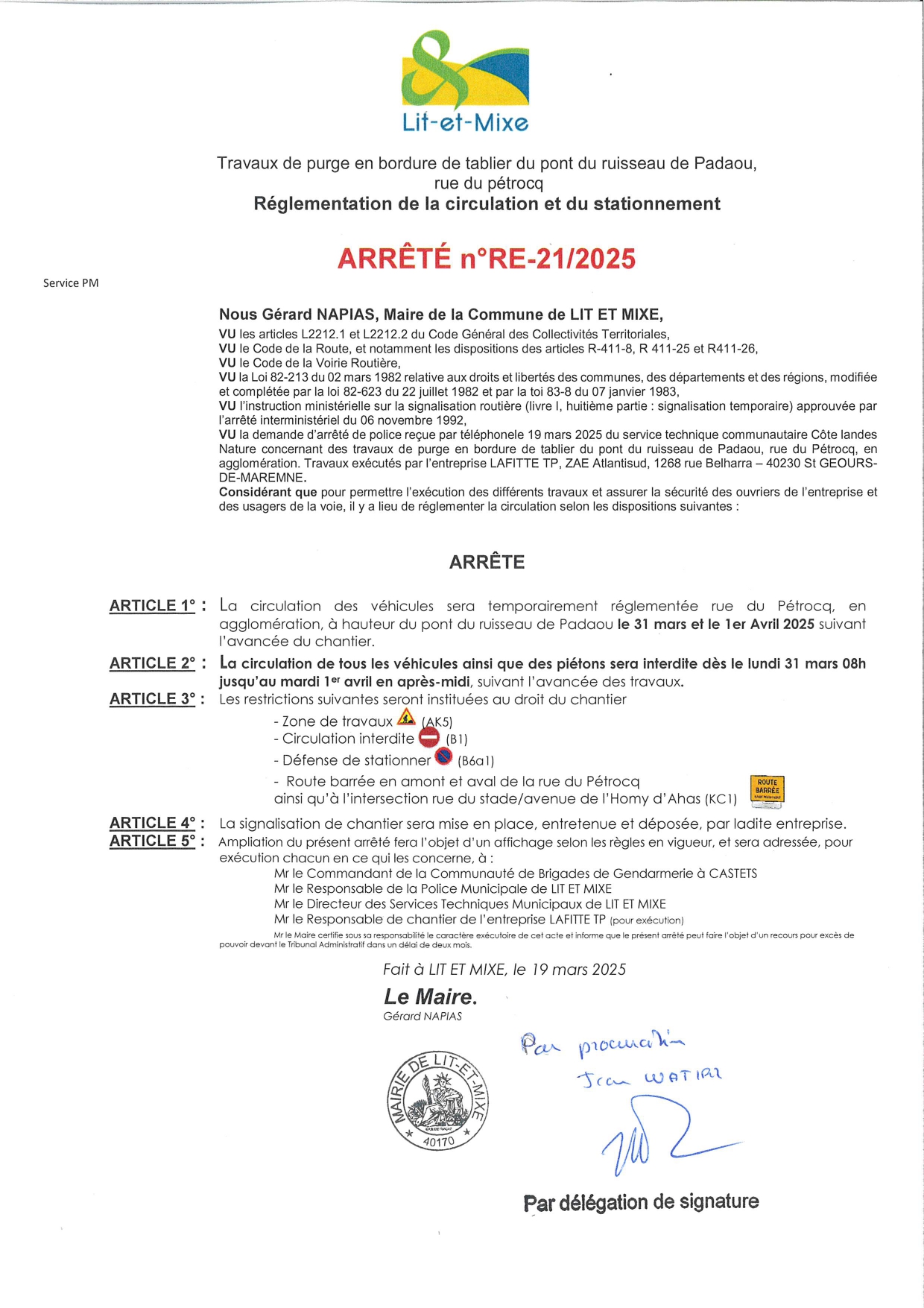 ARR_RE_21_2025 Arr Police - trvx purge bordure tablier pont rue du Pétrocq (LAFITTE).jpg