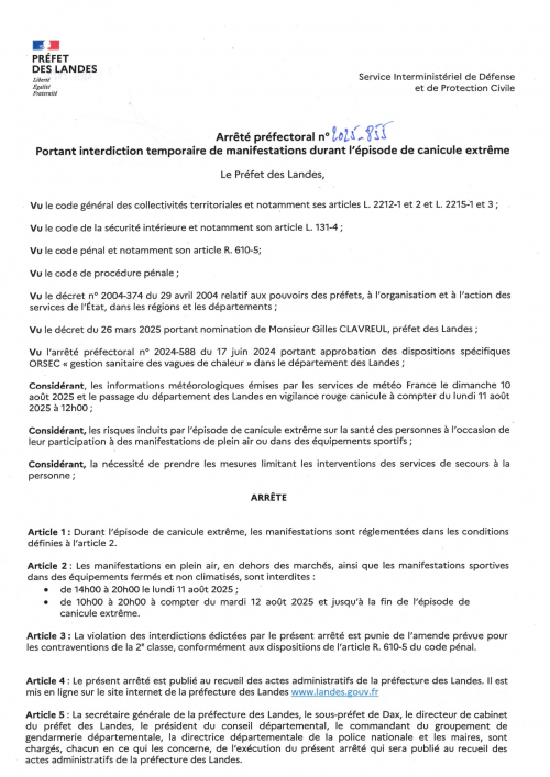 AP n°2025-855 portant interdiction temporaire de manifestations durant l'épisode de canicule extrême_page-0001.jpg